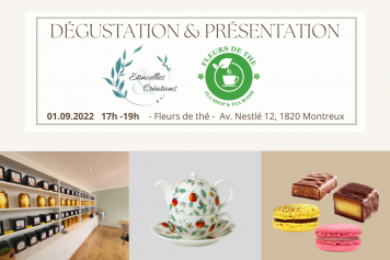 Le 1er septembre 2022, boutique éphémère au tea-room Fleurs de Thé