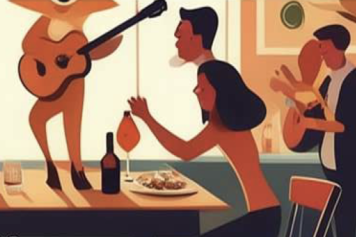 Les 6 et 8 juin 2024, soirées mets, vin et musique dans les caves du château