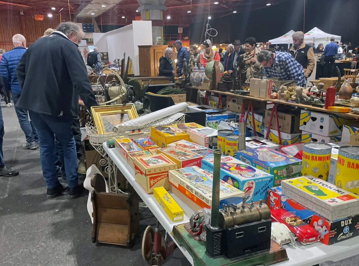 La brocante de Martigny, en Valais.