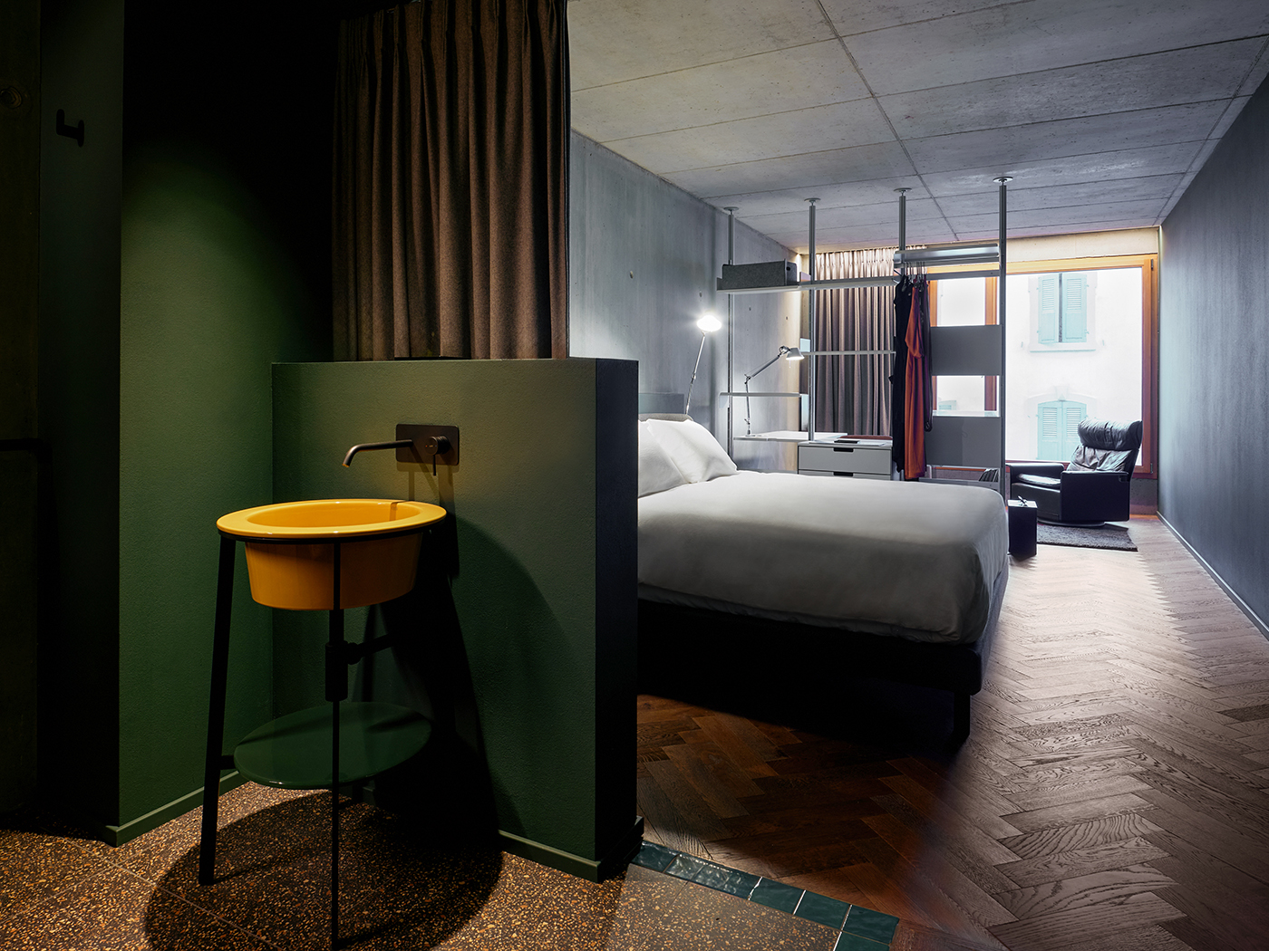 Design et héritage romain de Martigny font le cœur de l'hôtel Borsari.
