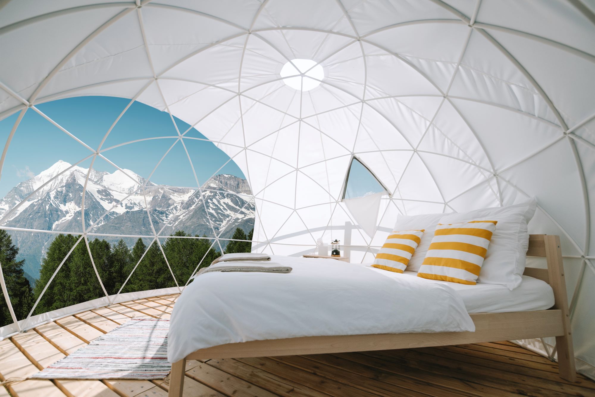 Une image qui résume à elle seule tout le concept Bubble-Suites Hannigalp.
