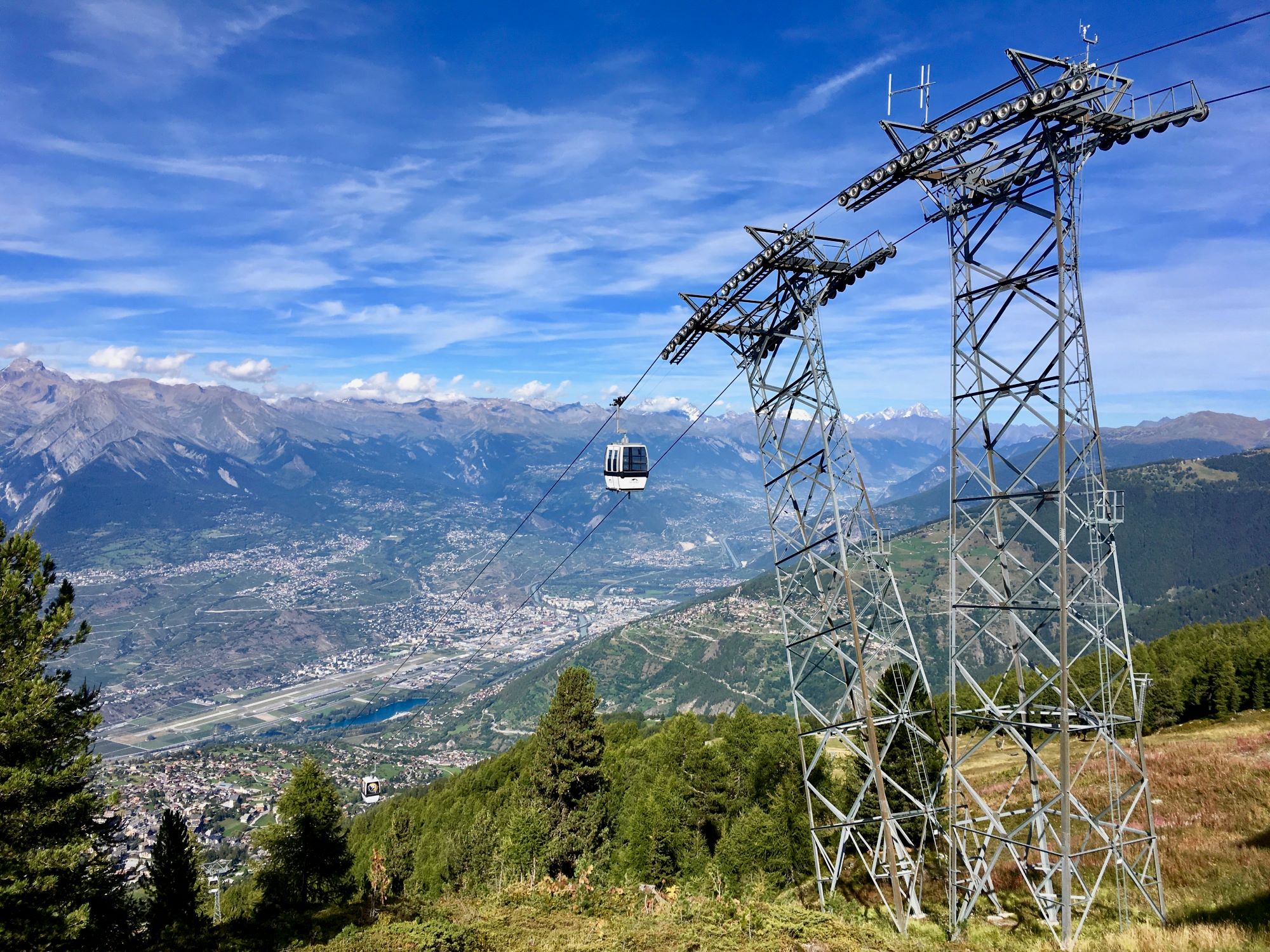 La télécabine de Tracouet à Nendaz.